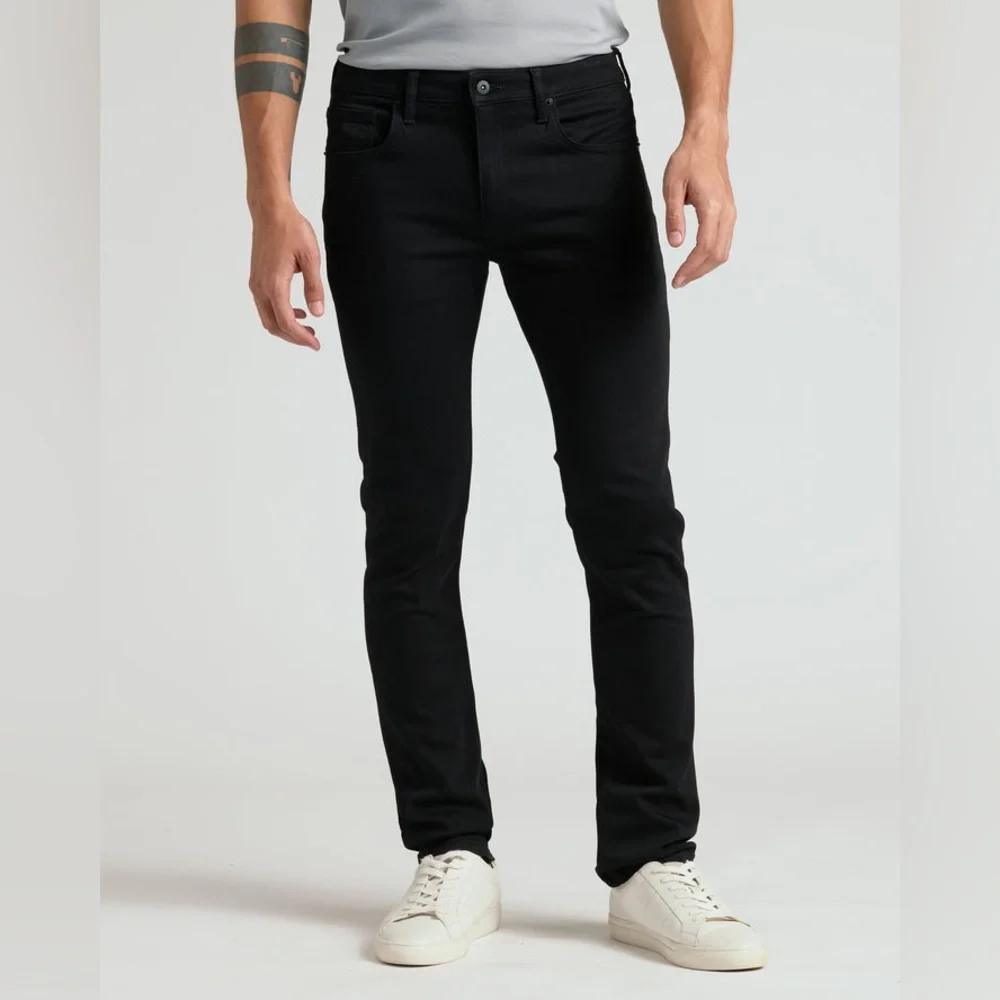 True classic Straight High-Stretch Jeans black‎ 36X32 New With Tags